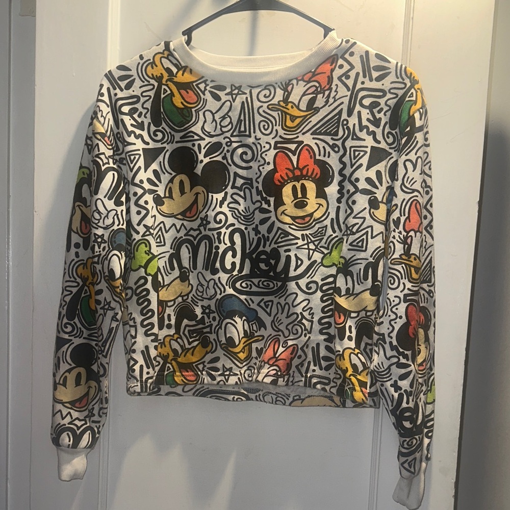Disney Character Graphic crop Sweatshirt